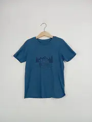 Vorschaubild 2 von TCM Kinder T-Shirt Blau Bergmotiv Outdoor Gr. 122x128 Polyester