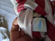 Vorschaubild 3 von Kinder Kapuzenpullover Gr. 92 Minnie Maus Motiv rot gestreift