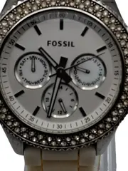 Vorschaubild 2 von Stella Damenuhr Beige Silikon Armband Strass Chronograph Elegant