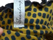 Vorschaubild 5 von Wickelkleid Punkte Gelb Gr. 38 Freizeit Midikleid Schleife Rüschen