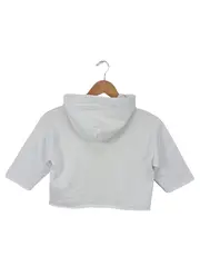 Vorschaubild 2 von MAISON MARTIN MARGIELA Kinder Kapuzenpullover Gr. 116 Weiß Cropped Logo-Print