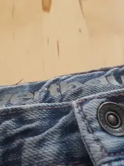 Vorschaubild 4 von Kinder Jeans Regular Fit Uni Blau Baumwolle Gr. 104