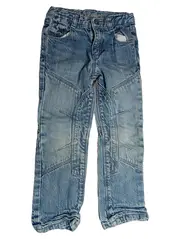 Vorschaubild 1 von Kinder Jeans Regular Fit Uni Blau Baumwolle Gr. 104