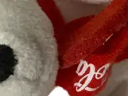 Vorschaubild 2 von Kuscheltier Eisbär Plüschtier mit Schal Weihnachtlich 12cm