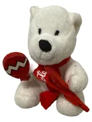 Vorschaubild 1 von Kuscheltier Eisbär Plüschtier mit Schal Weihnachtlich 12cm