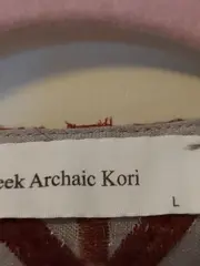 Vorschaubild 5 von Sommerkleid Damen Gr. 40/L Grau Leinen Ethno