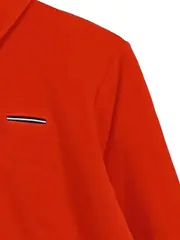 Vorschaubild 3 von Damen Poloshirt Orange Gr. 44/XXL Casual 3/4-Arm Baumwolle