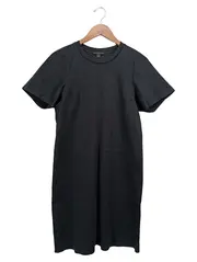 Vorschaubild 1 von Damen Freizeitkleid T-Shirt-Kleid Gr. 36/S Schwarz Baumwolle Midi