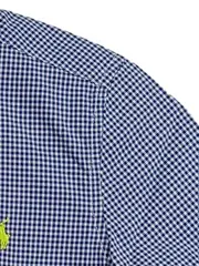 Vorschaubild 2 von Kinder Hemd kurzarm kariert Blau Gr. 122 Baumwolle Casual