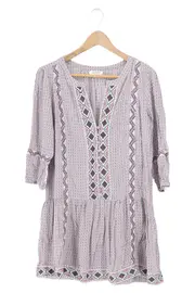 Vorschaubild 1 von Damen Freizeitkleid Gr. 36/S Mehrfarbig Viskose Bohemian Ethno