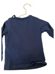 Vorschaubild 5 von Langarmshirt Bär Applikation Blau Gr. 110 Baumwolle Kinder