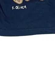 Vorschaubild 4 von Langarmshirt Bär Applikation Blau Gr. 110 Baumwolle Kinder