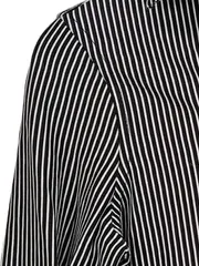 Vorschaubild 2 von Damen Hemdbluse Gestreift XS Schwarz Weiß Business