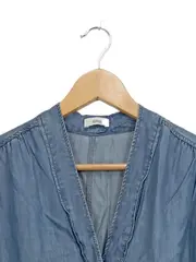 Vorschaubild 3 von Damen Jeanskleid Gr. 36 S Blau Casual Lyocell Midikleid