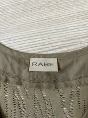 Vorschaubild 4 von Strickjacke Damen Gr. 44/XXL Beige Lochmuster Kurzarm Freizeit