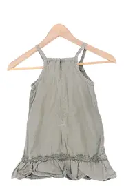 Vorschaubild 2 von Mädchen Freizeitkleid Gr. 104 Grün Baumwolle Schriftzug Casual