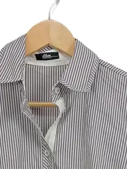 Vorschaubild 4 von Damen Hemdbluse Langarm gestreift Gr. 36/S Business Braun Baumwolle