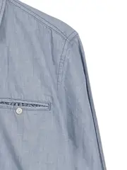 Vorschaubild 3 von EDC Herren Business Hemd Langarm Blau Gr. 48/M Baumwolle