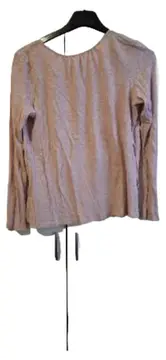 Vorschaubild 2 von Langarmshirt Damen Rosa Gr. 36/S Baumwolle Basic Casual