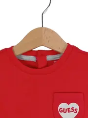 Vorschaubild 2 von Kinder Freizeitkleid Mädchen Rot Herz-Applikation Gr. 86 (18 Monate)