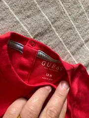 Vorschaubild 3 von Kinder Freizeitkleid Mädchen Rot Herz-Applikation Gr. 86 (18 Monate)