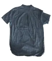 Vorschaubild 2 von Levis Herren Freizeithemd Blau Gr. M Leinen Kurzarm Casual