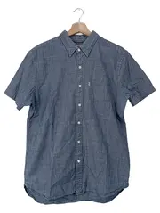 Vorschaubild 1 von Levis Herren Freizeithemd Blau Gr. M Leinen Kurzarm Casual