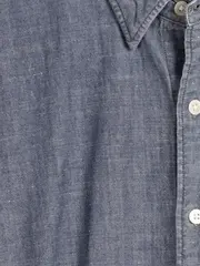 Vorschaubild 4 von Levis Herren Freizeithemd Blau Gr. M Leinen Kurzarm Casual