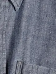 Vorschaubild 3 von Levis Herren Freizeithemd Blau Gr. M Leinen Kurzarm Casual