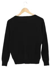 Vorschaubild 2 von Damen Pullover Gr. 32/XS Schwarz Basic Langarm
