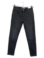 Vorschaubild 1 von Damen Skinny Jeans Schwarz Gr. 40 Mid Rise Ankle Stretch