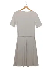 Vorschaubild 2 von Damen Freizeitkleid Gr. 34/XS Beige Minimalistisch Midikleid