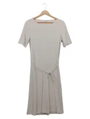 Vorschaubild 1 von Damen Freizeitkleid Gr. 34/XS Beige Minimalistisch Midikleid