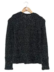 Vorschaubild 2 von Damen Strickjacke Schwarz Vintage Elegant Einheitsgröße