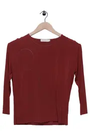 Vorschaubild 1 von Damen Langarmshirt Rot Gr. 40;L Casual Minimalistisch Viskose