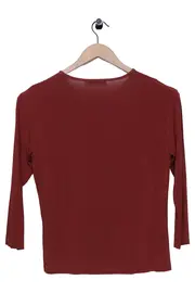 Vorschaubild 2 von Damen Langarmshirt Rot Gr. 40;L Casual Minimalistisch Viskose