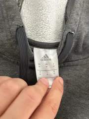 Vorschaubild 6 von Herren Kapuzenpullover Hoodie Grau Gr. 48/M Sport