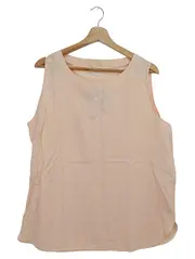Vorschaubild 1 von Top Damen Gr. 44/L Beige Elegant Klassisch Stickerei Ärmellos