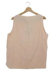 Vorschaubild 2 von Top Damen Gr. 44/L Beige Elegant Klassisch Stickerei Ärmellos