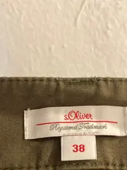 Vorschaubild 5 von Damen Stoffhose Casual Oliv Gr. 38 Baumwolle