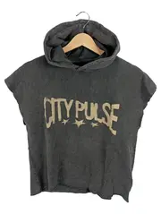 Vorschaubild 1 von Kinder Kapuzenpullover Ärmellos City Pulse Grau Gr. 140 Streetwear