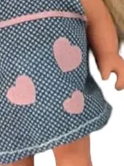 Vorschaubild 3 von Evi Love Ankleidepuppe Mädchen Puppe Blau Herzen 12cm