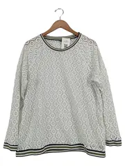 Vorschaubild 1 von Taifun Damen Langarmshirt Spitze XL Weiß Feminin Casual