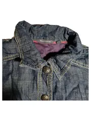 Vorschaubild 2 von Jeanskleid Mädchen Gr. 152 Blau Langarm Denim