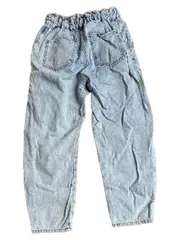 Vorschaubild 2 von Damen High Waist Jeans Paperbag W30 38 M Hellblau Baumwolle