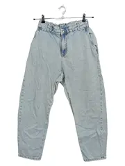 Vorschaubild 1 von Damen High Waist Jeans Paperbag W30 38 M Hellblau Baumwolle