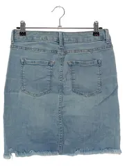 Vorschaubild 2 von Damen Jeansrock 36/S Blau Casual Vintage Streetwear Fransen