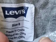 Vorschaubild 5 von Kinder Blusenkleid Gr. 8/128 Grau Sterne Casual Baumwolle