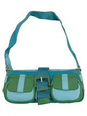 Vorschaubild 3 von Damen Umhängetasche Baguette Tasche Mehrfarbig Retro Schnalle