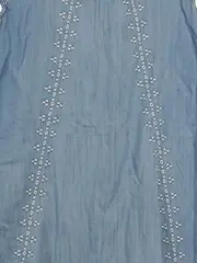 Vorschaubild 2 von EDC Damen Jeanskleid Blau Gr. 34/XS Casual Sommerkleid Stickerei